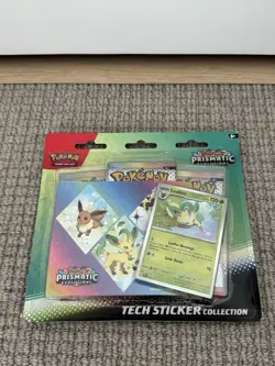 Pokemon Scarlet & Violet Prismatic Evolutions Tech Sticker Collection Leafeon - Image 1