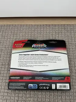 Pokemon Scarlet & Violet Prismatic Evolutions Tech Sticker Collection Glaceon - Image 2
