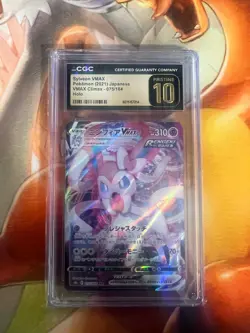 Sylveon Vmax 075/184 Climax Japanese CGC Graded Pristine 10 Pokemon TCG - Image 1