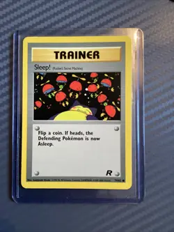 Sleep! Trainer Card 79/82 Excellent Condition Team Rocket Set - Image 1