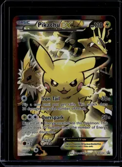 Pikachu EX XY124 / Black Star Promo Card 2016 (LP) / Pokemon TCG - Image 1