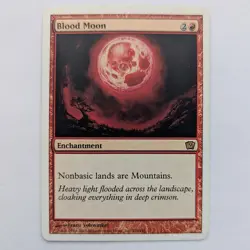 Blood Moon, Core Set Ninth Edition (9ED) #176, LP MTG - Image 1