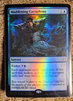 Mtg Maddening Cacophony Foil Zendikar Rising Light Play! #067 - Image 1