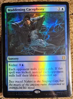 Mtg Maddening Cacophony Foil Zendikar Rising Light Play! #067 - Image 2