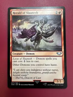 *** Herald of Slaanesh *** Warhammer 40,000 Commander NM MTG English - Image 1