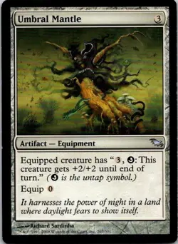 MTG Magic The Gathering Umbral Mantle Shadowmoor Played See Scan - Image 1