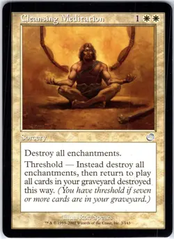 Cleansing Meditation 3 U Torment Magic the Gathering MTG LP - Image 1