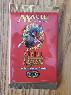 Magic The Gathering PORTAL THREE KINGDOMS Sealed Booster Pack In English (1999) - Image 1