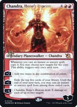 Chandra, Hope's Beacon - Foil Prerelease Promo March of the Machine LP MTG - Image 1