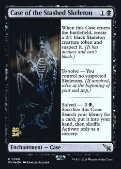 Case of the Stashed Skeleton - Foil Prerelease Promo MKM LP MTG - Image 1