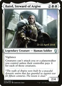 Baird, Steward of Argive - Foil Prerelease Promo Dominaria LP MTG - Image 1