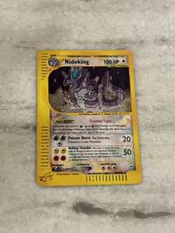 2003 Aquapolis Nidoking Holo Foil Rare Crystal 150/147 Secret Rare Pokemon WOTC - Image 1