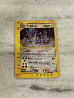 2003 Aquapolis Nidoking Holo Foil Rare Crystal 150/147 Secret Rare Pokemon WOTC - Image 3
