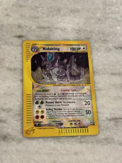2003 Aquapolis Nidoking Holo Foil Rare Crystal 150/147 Secret Rare Pokemon WOTC - Image 5