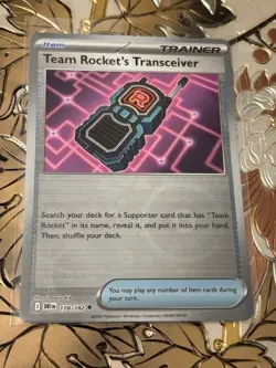 Pokemon Reverse Holo Team Rocket's Transceiver SV10: Destined Rivals 178/182 - Image 1