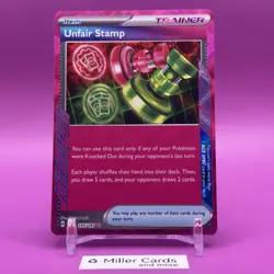 Unfair Stamp ACE SPEC 165/167 Twilight Masquerade Pokemon TCG English NM/MINT - Image 1