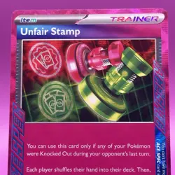 Unfair Stamp ACE SPEC 165/167 Twilight Masquerade Pokemon TCG English NM/MINT - Image 2