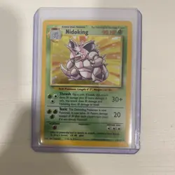 Pokemon TCG Nidoking Base Set Holo Unlimited Rare Excellent Condition - Image 1