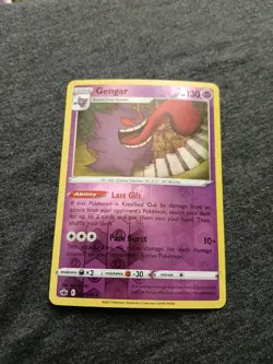 Pokemon TCG Gengar 057/198 Chilling Reign Reverse Holo Rare NM - Image 2