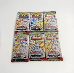 Pokemon Prismatic Evolutions Booster Packs -Factory Sealed (LOT OF 6) - Image 1