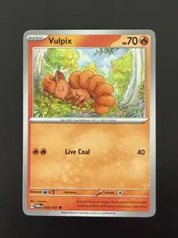 Pokemon Vulpix 026/167 Twilight Masquerade Common 2024 - Image 1