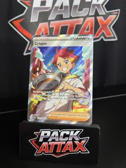 Pokemon TCG Stellar Crown Crispin 164/142 Full Art trainer Full Art Holo - Image 1