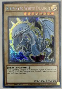 Blue-Eyes White Dragon MP22-EN266 Prismatic Secret 1st Edition NM Yugioh - Image 1