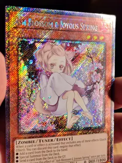 Yugioh Ash Blossom & Joyous Spring RA04-EN025 Platinum Secret Rare 1st Ed NM - Image 3