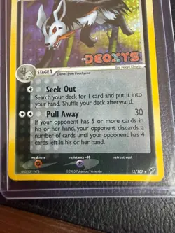 MIGHTYENA 12/107 EX Deoxys REVERSE HOLO RH rare Pokemon TCG card LP - Image 3
