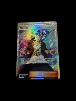 Pokemon Guzma Holo Full Art Ultra Rare TCG Card Burning Shadows 143/147 NM - Image 1