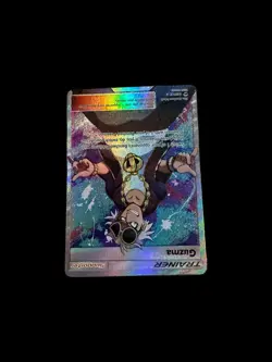 Pokemon Guzma Holo Full Art Ultra Rare TCG Card Burning Shadows 143/147 NM - Image 3