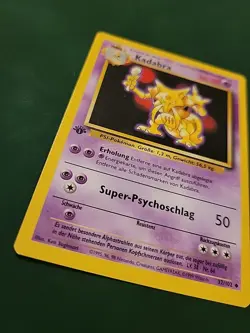 Pokemon Kadabra Card Base Set German 1st Edition Uncommon Card 32/102 Nm - Image 2