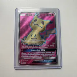 Pokemon Mimikyu GX Full Art SM Lost Thunder Ultra Rare Card 206/214 NM Condition - Image 1