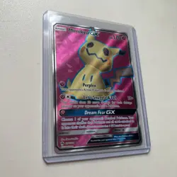 Pokemon Mimikyu GX Full Art SM Lost Thunder Ultra Rare Card 206/214 NM Condition - Image 2