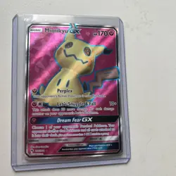 Pokemon Mimikyu GX Full Art SM Lost Thunder Ultra Rare Card 206/214 NM Condition - Image 3