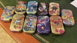 Pokemon TCG EMPTY Mini Tins x 10 No Cards - Image 1