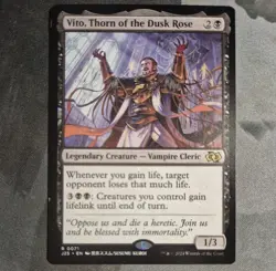 Vito, Thorn of the Dusk Rose 0071 J25 Foundations Jumpstart MTG Vampire Cleric - Image 1