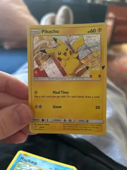 2021 Pokemon Mcdonalds Pikachu Promo 25/25 HOLO 25th Anniversary. - Image 1