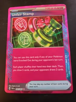 Pokemon TCG Twilight Masquerade Unfair Stamp ACE SPEC 165/167 English NM/M - Image 1