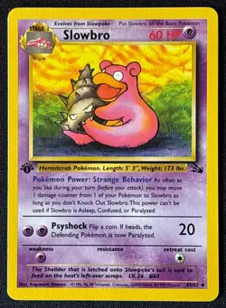 1st Edition Slowbro - Fossil - #43/62 - Vintage Pokemon Card 1999 WOTC - Image 1