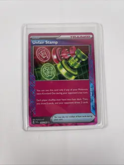 Unfair Stamp 165/167 ACE SPEC Rare 2024 Twilight Masquerade Pokemon Card NM - Image 1