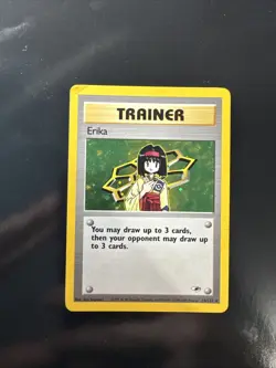 Pokemon MP TCG Gym Heroes HOLO Erika Trainer 16/132 - Image 1