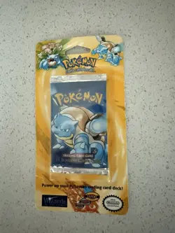 Heavy Pokemon Base Set Shadowless Factory Sealed Blister Pack - Image 1
