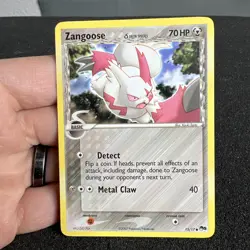 Zangoose Delta Species 15/17 POP Series 5 Non-Holo Promo Pokemon Card - Image 1