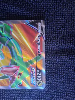 Rayquaza V Ultra Rare Full Art Rapid Strike Pokemon Evolving Skies 193/203 HP 2… - Image 3