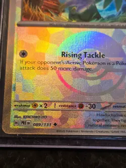 Pokemon TCG Hawlucha 089/131 Poke Ball Reverse Holo Paldea Evolved NM - Image 4