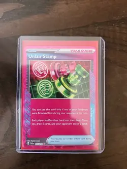 UNFAIR STAMP 165/167 ACE SPEC TWILIGHT MASQUERADE POKEMON TCG - Image 2