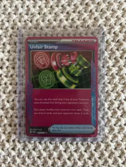 Unfair Stamp 165/167 SV06 Twilight Masquerade Ace Spec Rare Holo Pokemon TCG - Image 1