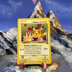 Birthday Pikachu - 24 Pokemon WOTC Promo - Holo MP 🎂 - Image 1