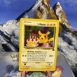 Birthday Pikachu - 24 Pokemon WOTC Promo - Holo MP 🎂 - Image 2